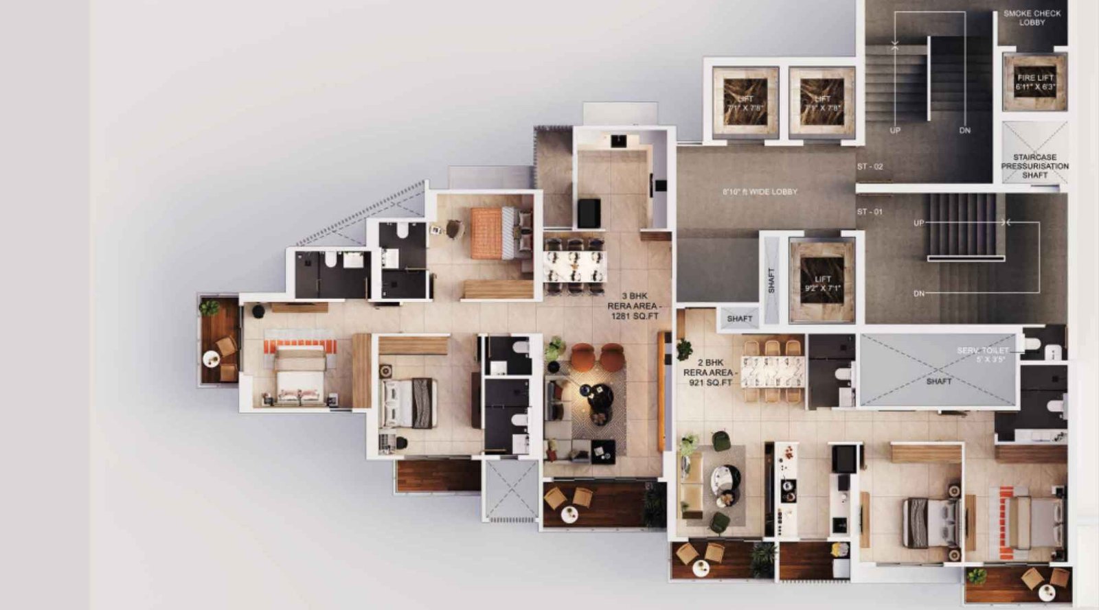 Siddhi-Darshan-Typical-Floor-Plan-2&3BHK